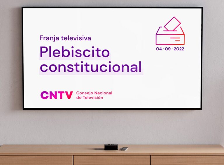 CNTV informa repartición de los tiempos en la franja del plebiscito