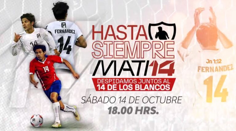 El adiós de un ídolo: TVN transmitirá la despedida de Matías Fernández