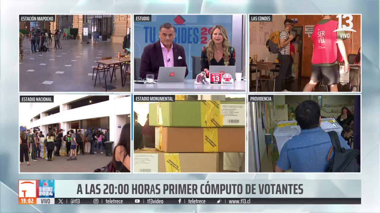 Cierre de Mesas: Canal 13 lideró en su horario en la primera jornada de elecciones