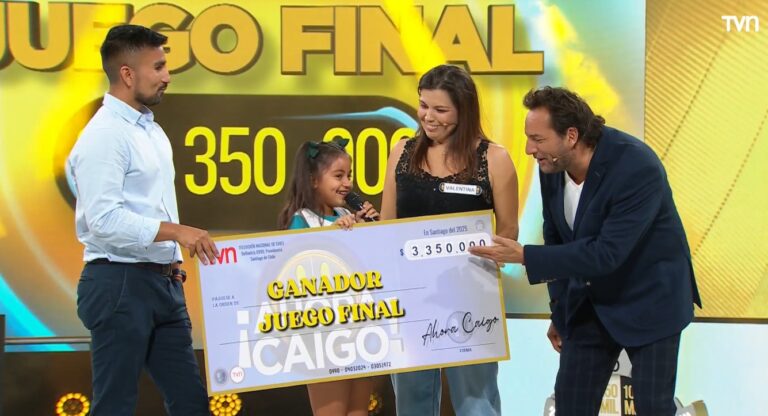 “Ahora Caigo” marca peak histórico de 11.9 puntos y entrega premio de 3 millones 350 mil pesos