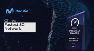 N°1 según Speedtest: Movistar se posiciona como la red móvil más rápida de todo Chile