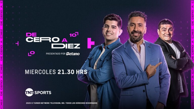 TNT Sports estrena “De Cero a Diez”, el show que ranquea la pasión futbolera