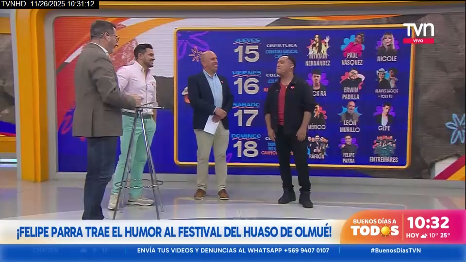 Parrilla completa: Felipe Parra se suma al Festival del Huaso de Olmué 2026