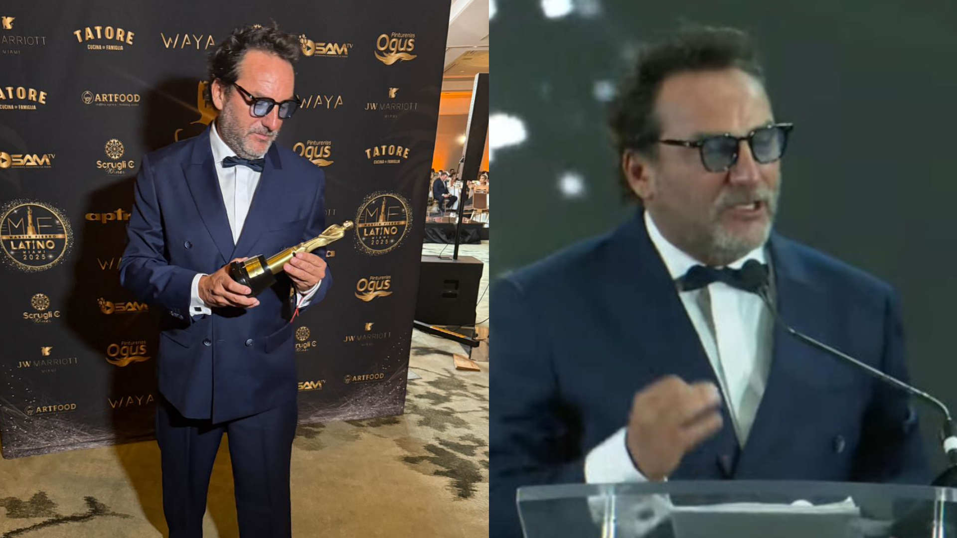 Daniel Fuenzalida tras recibir la estatuilla del Martín Fierro Latino: “Es mi mamá quien, el mismo día de su cumpleaños, me entrega este regalo”