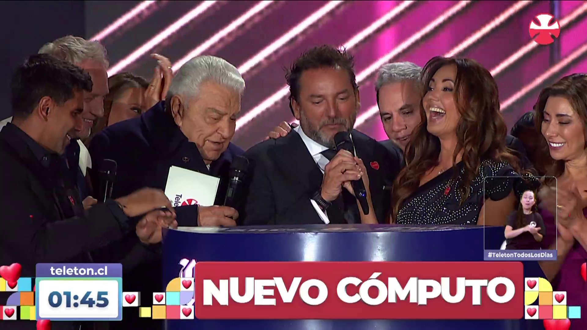 ¡Se logró!: Teletón supera su meta recaudando más de 44 mil millones en su regreso al Estadio Nacional