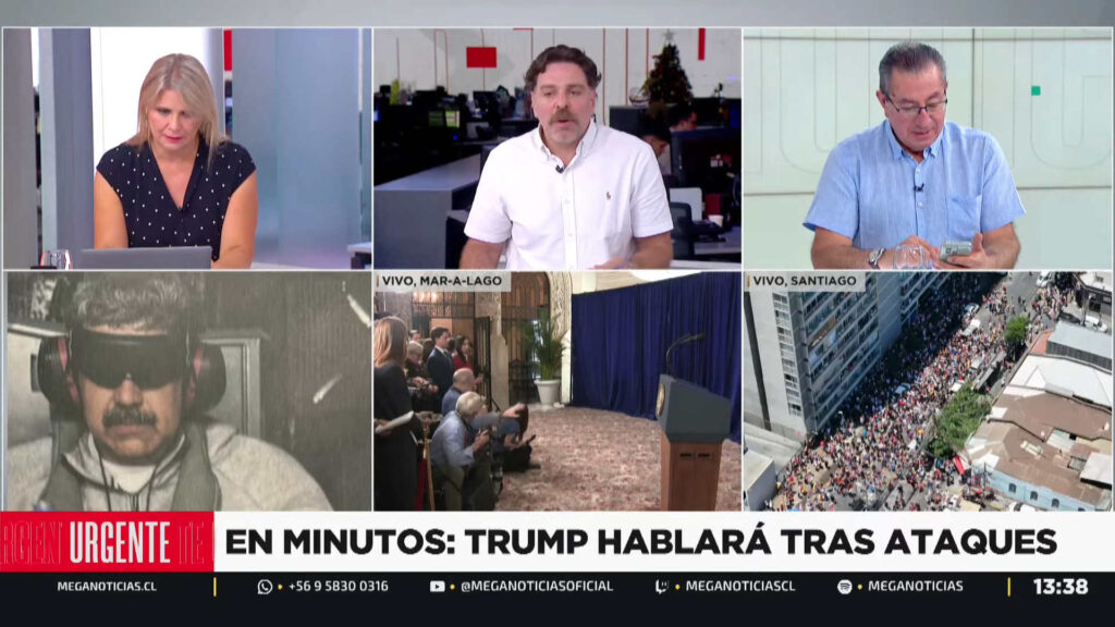 Una transmisión sin precedentes: Mega lideró la cobertura especial de la captura de Nicolás Maduro por parte de Estados Unidos