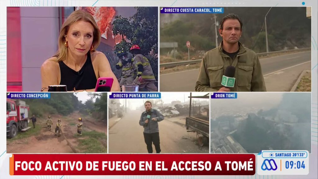 “Mucho Gusto” lideró en sintonía en medio de la cobertura de los incendios de Ñuble y BioBío