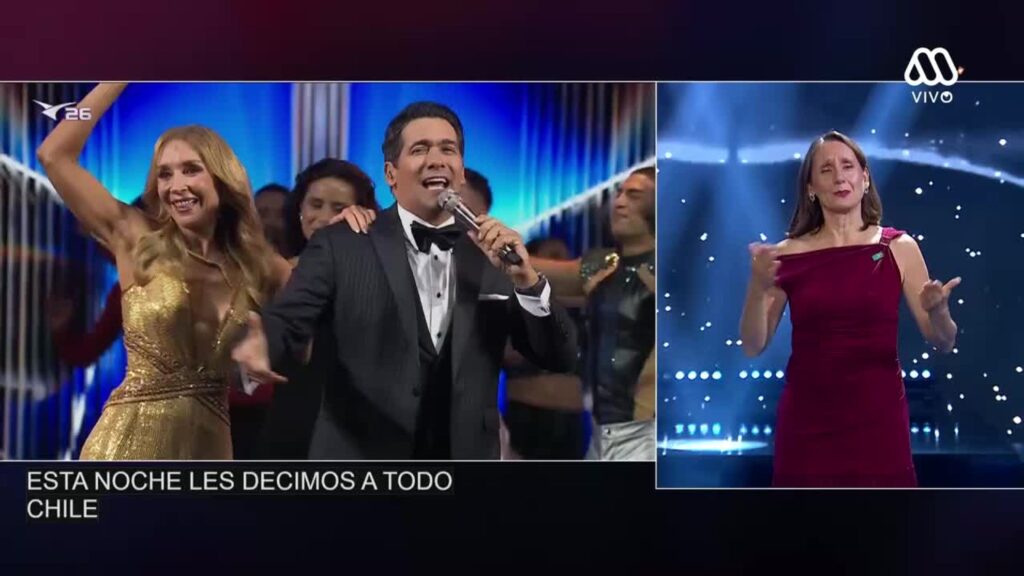 Mega 2 se consolida con su transmisión en lengua de señas en la primera noche de Viña 2026