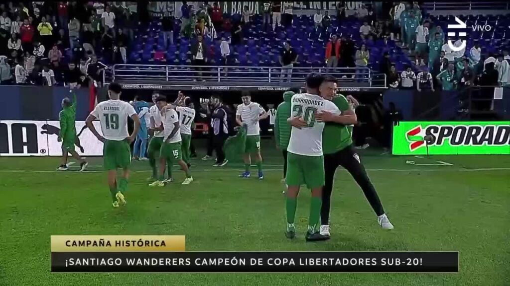 Triunfo de Santiago Wanderers en la final de la Copa Libertadores Sub 20 alcanzó a casi 2 millones de personas
