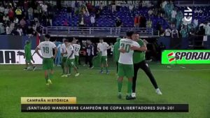 Triunfo de Santiago Wanderers en la final de la Copa Libertadores Sub 20 alcanzó a casi 2 millones de personas