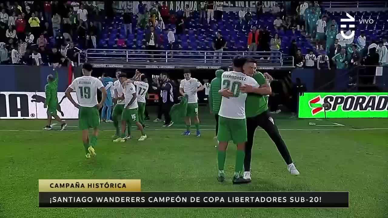 Triunfo de Santiago Wanderers en la final de la Copa Libertadores Sub 20 alcanzó a casi 2 millones de personas